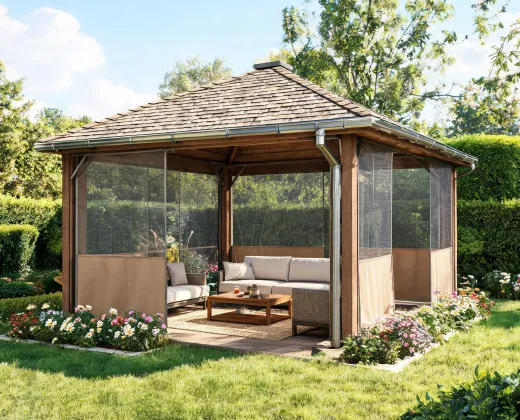Gazebo accessory-ready collection
