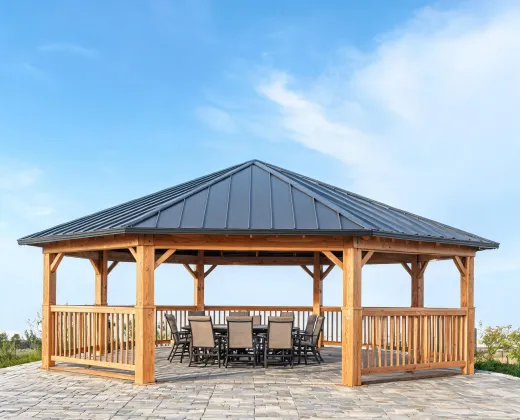 12 by 14 cedar gazebo kit